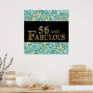 56th Birthday Poster
