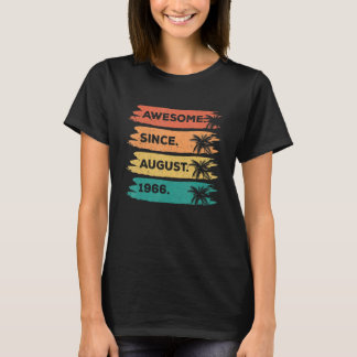 56th Birthday Retro Vintage Awesome Since August 1 T-Shirt