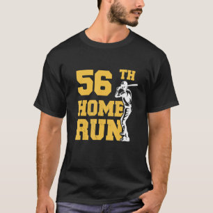 56th Home Run Baseball 56th Birthday 56 Years Old T-Shirt