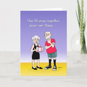 56th Wedding Anniversary Greeting Card