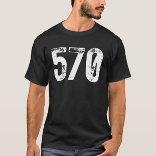 570 Area Code Scranton PA Mobile Telephone Area Co T-Shirt