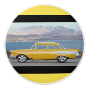57 Chevrolet on a Ceramic Knob