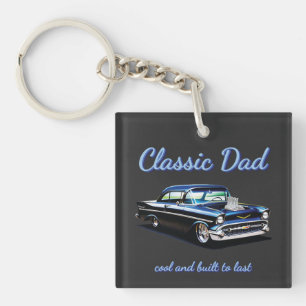 '57 CHEVY, 1957 Chevrolet, classic dad Key Ring