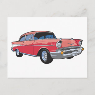 57 Classic Car Postcard