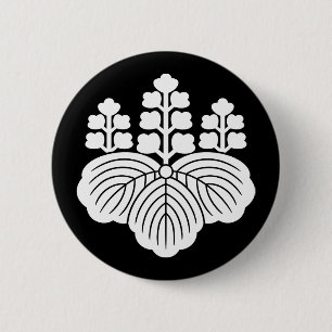 57 Paulownia 6 Cm Round Badge