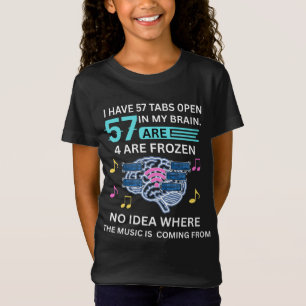 57 Tabs Open in My Brain – Funny Overthinking T-Shirt