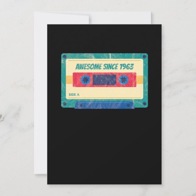 57 th Birthday Celebration Gift Awesome Since 1963 Invitation (Front)