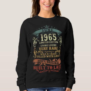 57 Year Old  June 57th Birthday  For Men Women Sweatshirt