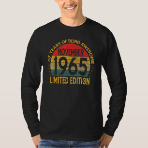 57 Year Old Vintage November 1965 57th Bday T-Shirt