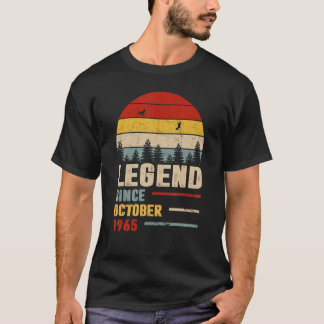 57 Years Old  Legend Since October 1965 57th Birth T-Shirt