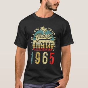 57 Years Old Vintage August 1965 57th Birthday Men T-Shirt