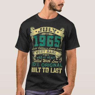 57 Years Old Vintage July 1965 Limited Edition 57t T-Shirt