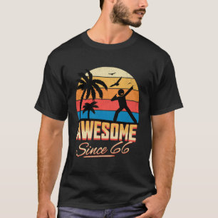 57Th Birthday Awesome Since 1966 Men Women T-Shirt