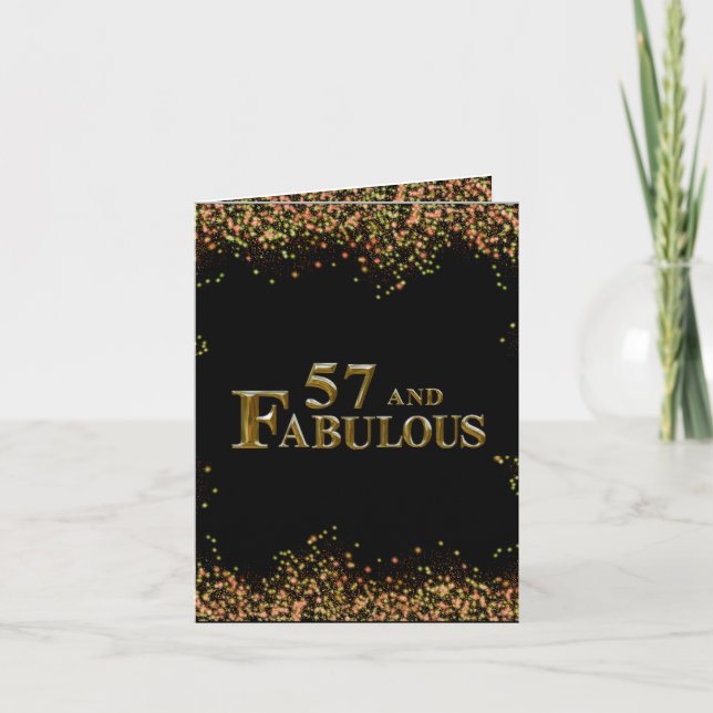 57th  Birthday  Card (Front)
