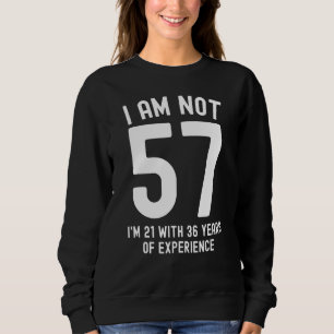57th Birthday Men Women Vintage 57 Year Old Sweatshirt