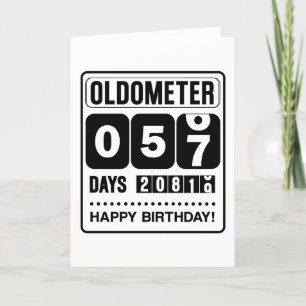 57th Birthday Oldometer Card
