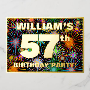 57th Birthday Party — Fun, Colourful Fireworks Loo