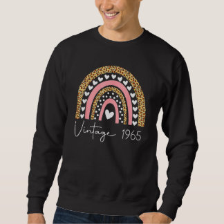 57th Birthday Vintage 1965 Rainbow Birthday Sweatshirt