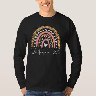 57th Birthday Vintage 1965 Rainbow Birthday T-Shirt