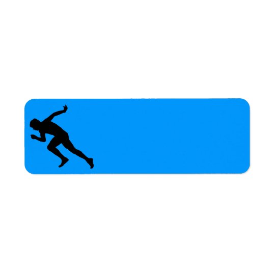 5849 RUNNING MARATHON MAN RUNNER SPORTS COMPETITIO RETURN ADDRESS LABEL