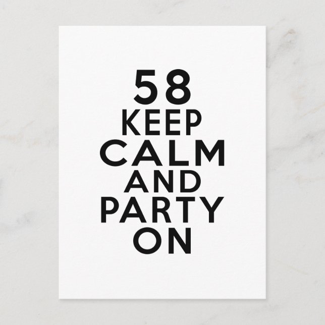 58  birthday designs postcard (Front)