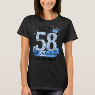 58 & Fabulous I Blue White Party Group Candid Phot T-Shirt