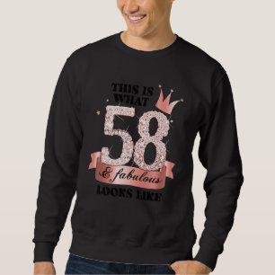 58 & Fabulous I Rose And White Party Group Candid Sweatshirt