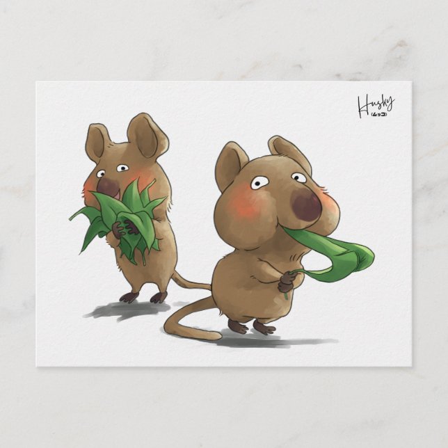 58: Quokkas Postcard (Front)