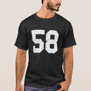 58 Sports Fan Player Number 58 Game Winner Lucky T-Shirt