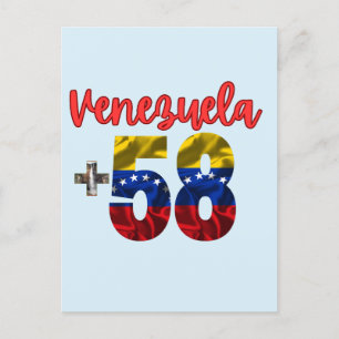 58 Venezuela Pride Authentic Venezuelan Roots Postcard