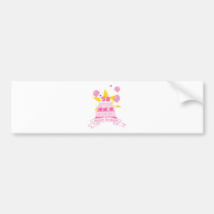 58 Year Old Birthday Cake Bumper Sticker