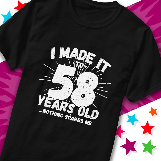 58 Year Old Sarcastic Meme Funny 58th Birthday T-Shirt (Creator Uploaded)