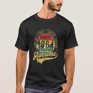 58 Year Old Vintage August 1964 58th T-Shirt
