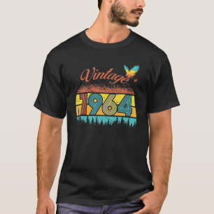 58 Years Old Vintage Retro 1964 58Th Birthday Eagl T-Shirt