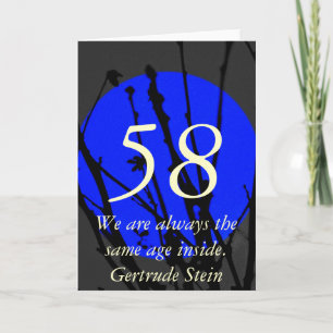 58th Age Birthday Quote Greeting Card