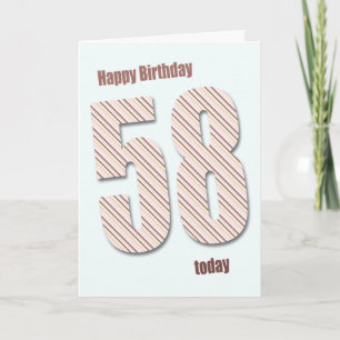 58th birthday card