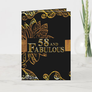 58th  Birthday  Card