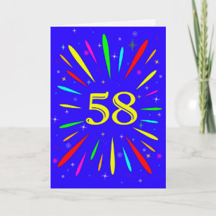 58th Birthday Explosion Card