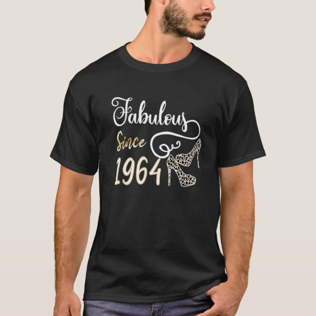 58th Birthday High Heels 58 Years Old Fabulous Sin T-Shirt (Front)