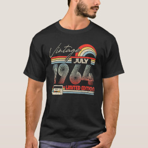 58th Birthday July 1964 Vintage Cassette T-Shirt