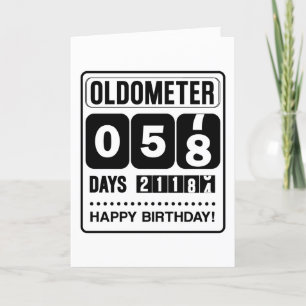 58th Birthday Oldometer Card