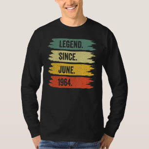 58th Birthday Retro Vintage Legends Were Born In J T-Shirt