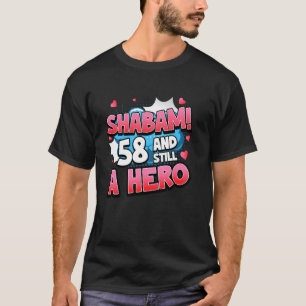 58th Birthday Superhero Women Shabam! Hero Comic B T-Shirt