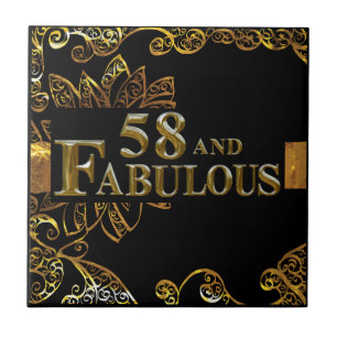 58th Birthday Tile