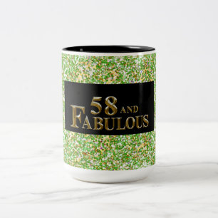 58th  Birthday  Two-Tone Coffee Mug