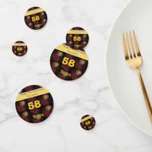 58th Wedding Anniversary Confetti