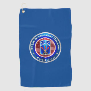 593rd Sustainment Brigade Golf Towel