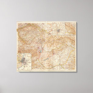 5960 Czechoslovakia, Hungary Canvas Print