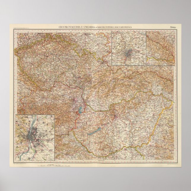 5960 Czechoslovakia, Hungary Poster (Front)