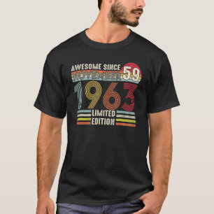 59 Year Old November 1963  59th Birthday T-Shirt